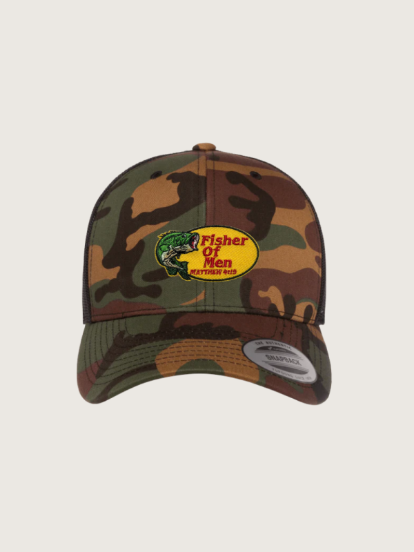 Pro Fisher Retro Trucker Hat Camo