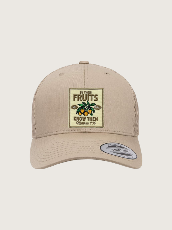 OG Fruits Retro Trucker Hat Khaki