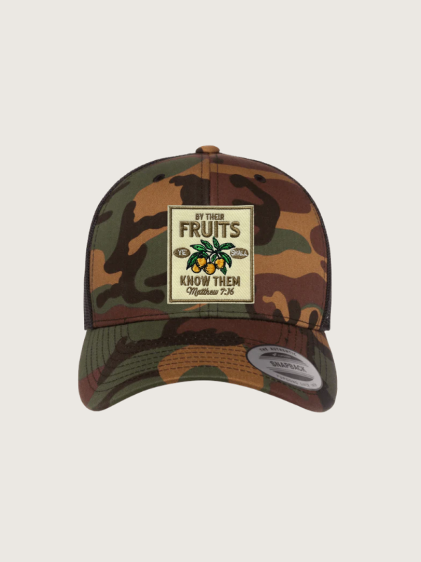 OG Fruits Retro Trucker Hat Camo