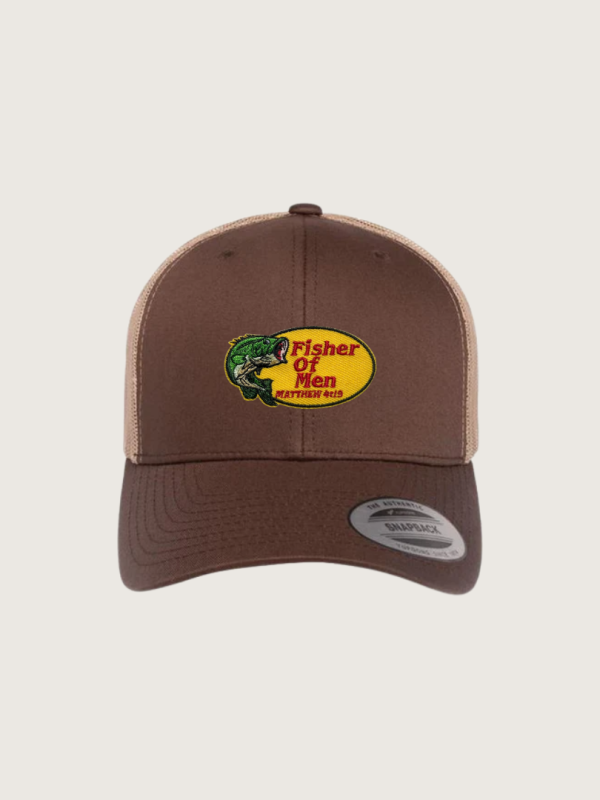 Pro Fisher Retro Trucker Hat Brown